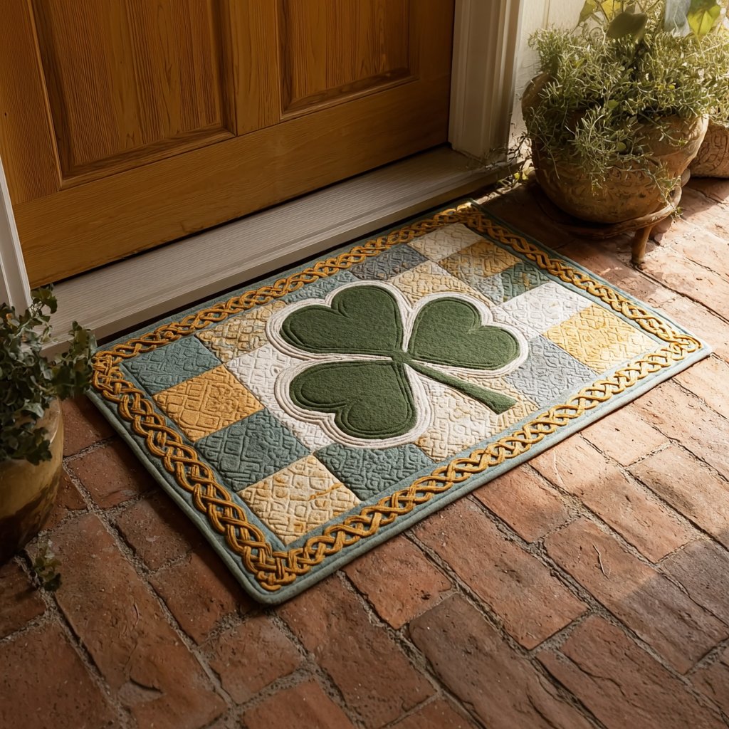 Celtic Knot Halo Doormat - Nature Design | Printed Welcome Doormat