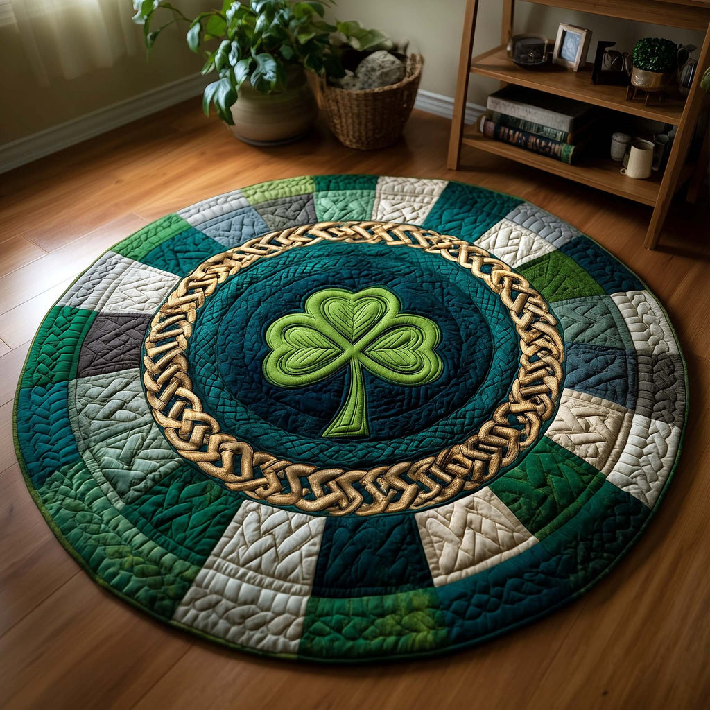 Celtic Knot Round Mat Rug - Nature Design | Serene Home Decor