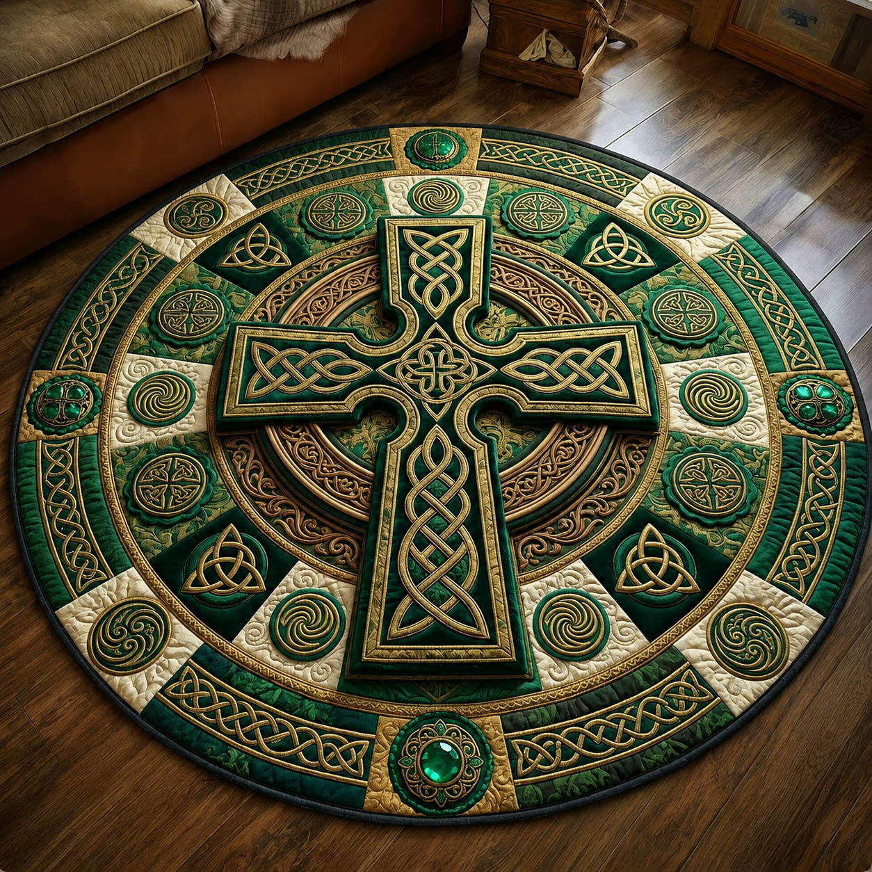 Celtic Tree Of Life Round Mat Rug GFTOLAN1138