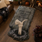 Cemetery Secrets Custom Shape Area Rug - Nature Design | Die-Cut Non-Slip Rug - washable non-slip printed rug