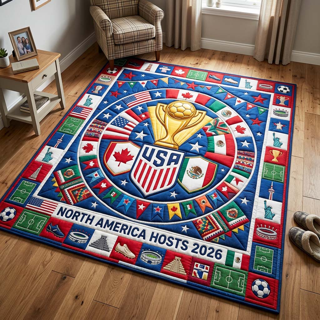 Champion Crest area rug in a living room