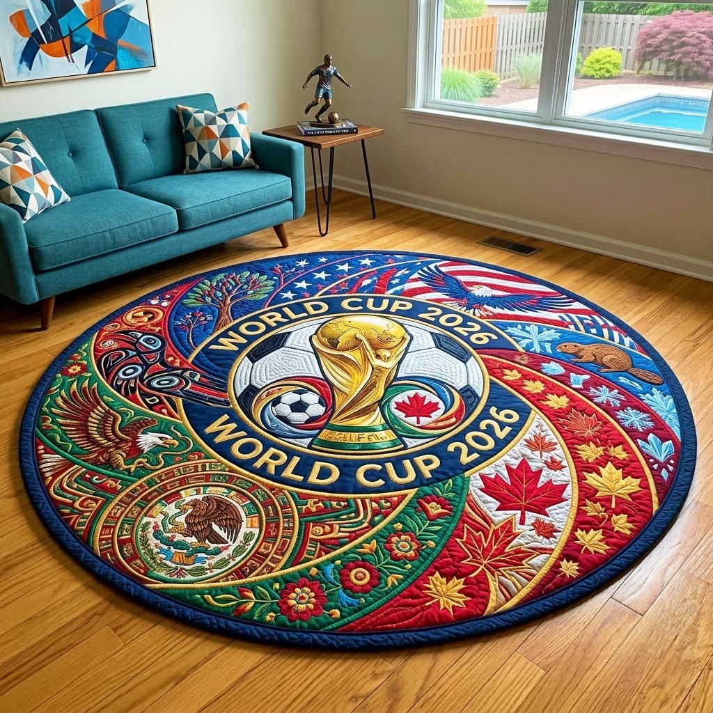 Champion Crest Round Mat Rug - Nature Design | Serene Home Decor