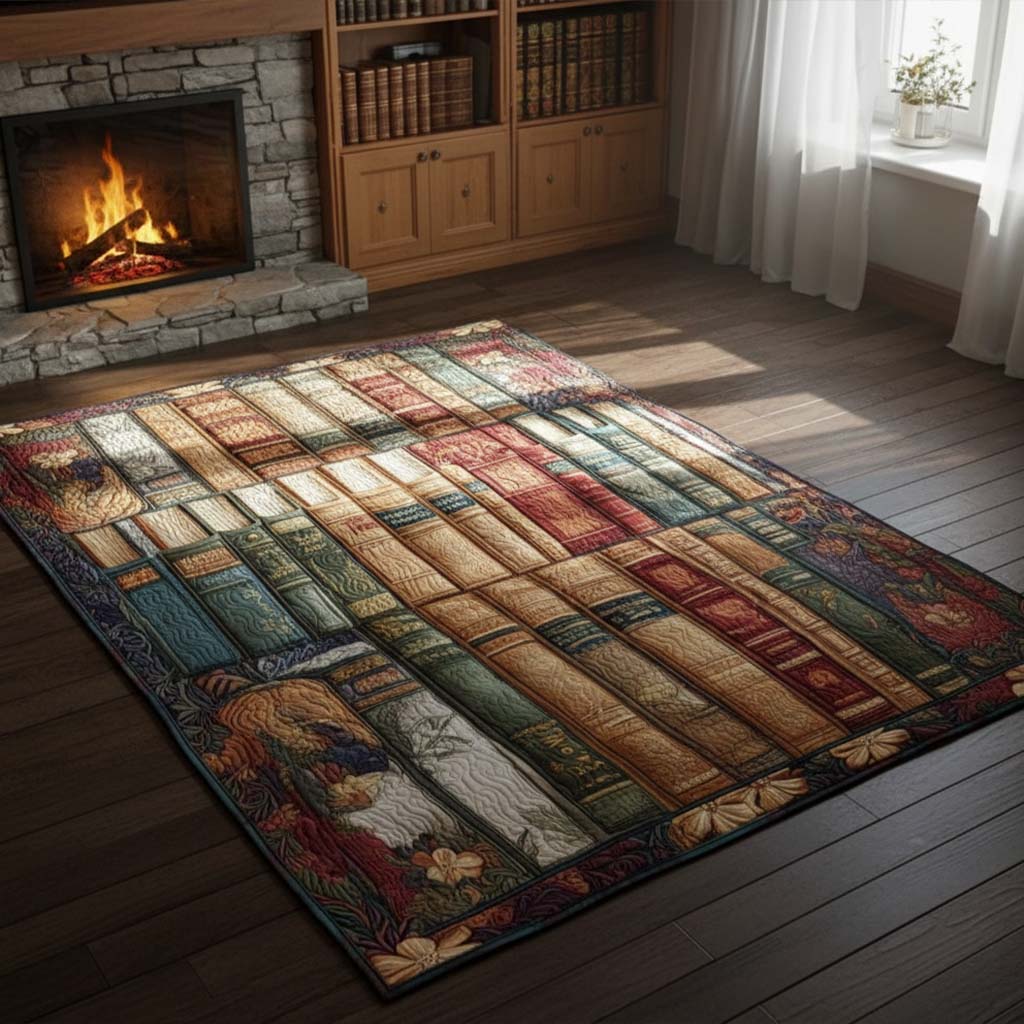 Chapter by Chapter area rug in a living room