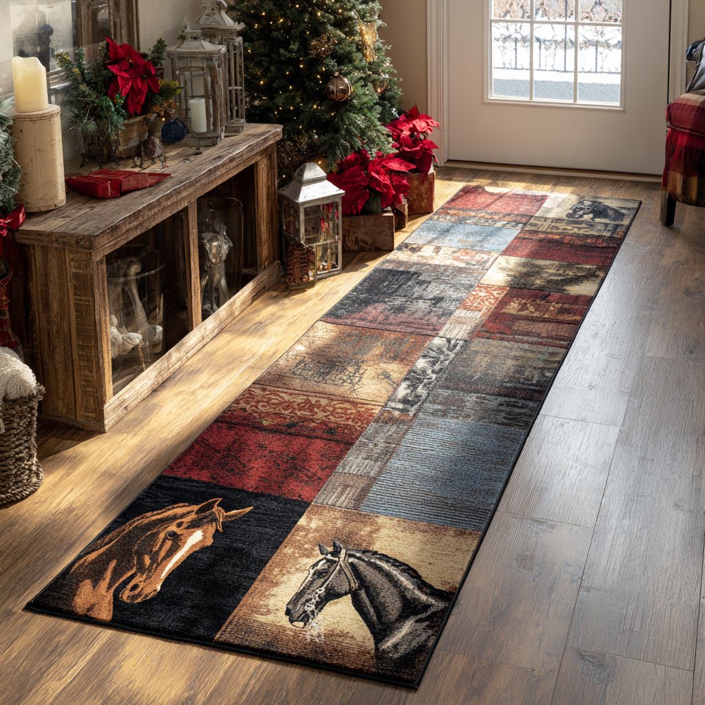 Charming Colt Runner Carpet Runner Rug - Cute Pet Design | Animal Printed Runner Rug