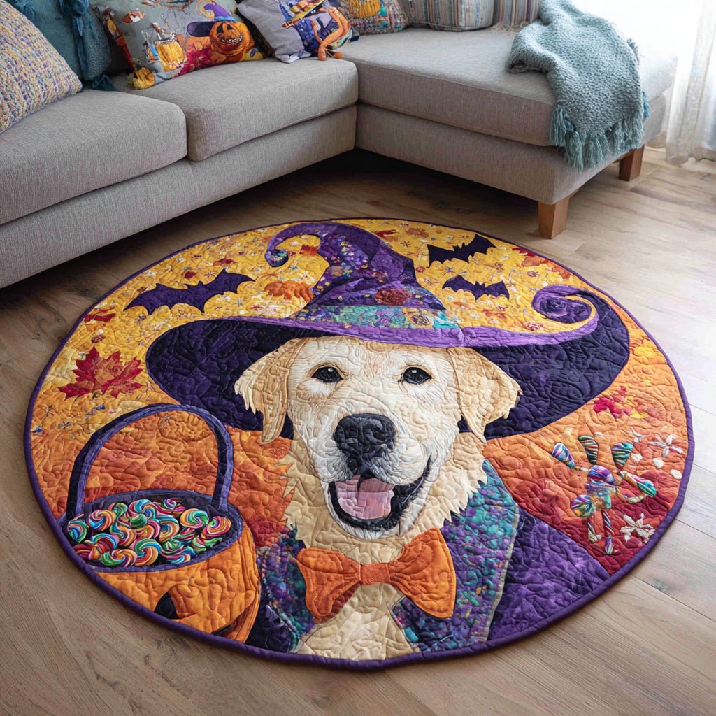 Charming Labrador Retriever Round Mat Rug - Cute Pet Design | Animal Printed Home Decor