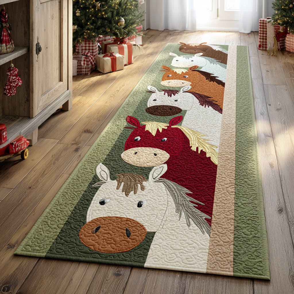 Cheerful Barn Buddy Runner Carpet Runner Rug - Cute Pet Design | Animal Printed Runner Rug