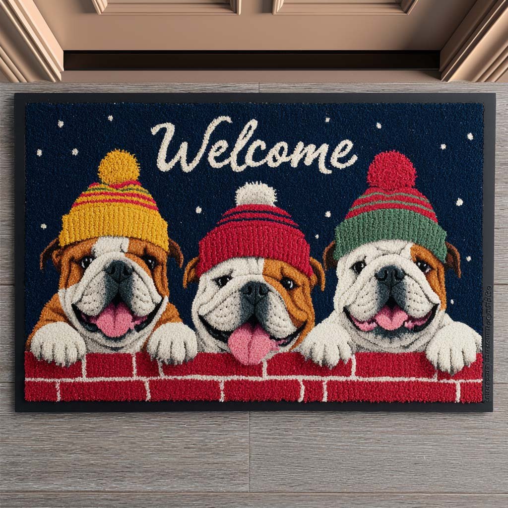 Cheerful Trio Doormat - Nature Design | Printed Welcome Doormat