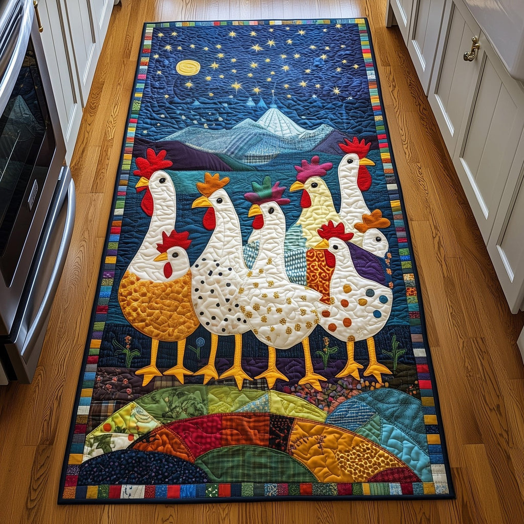 Chicken Dream Runner Rug - Nature Design | Serene Runner Rug