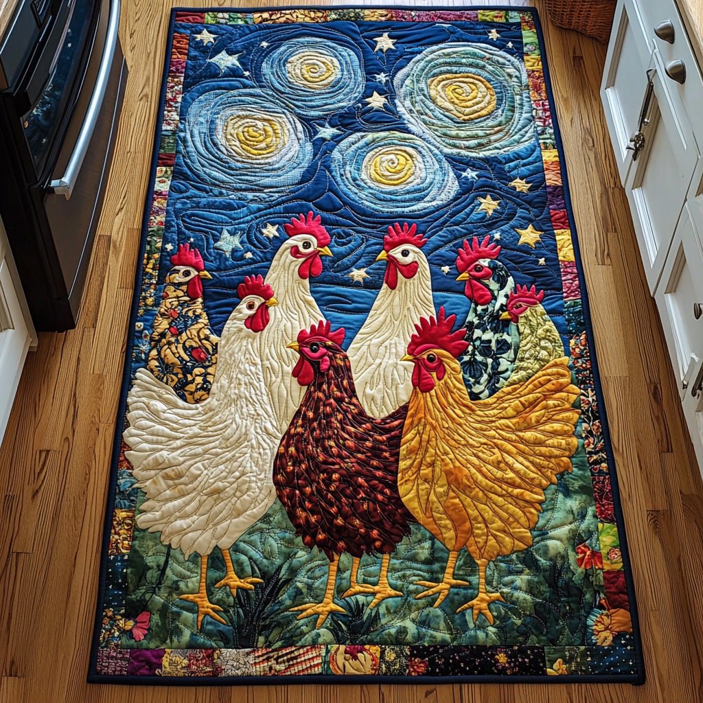 Chicken Dream Runner Rug - Nature Design | Serene Runner Rug