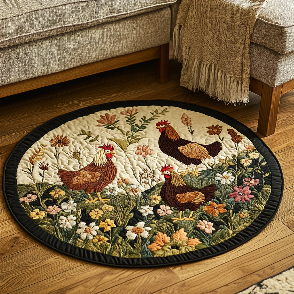 Chicken Nest Round Mat Rug NCU0DK7570