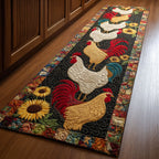 Chicken Parade Runner Carpet Runner Rug - Cute Pet Design | Animal Printed Runner Rug