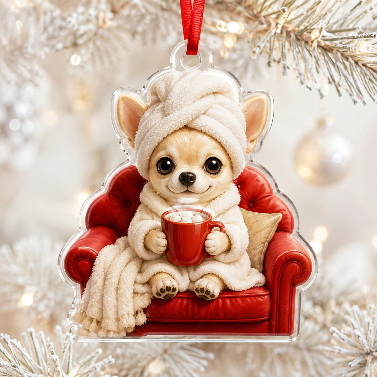 Sewing Is My Therapy Christmas Ornament