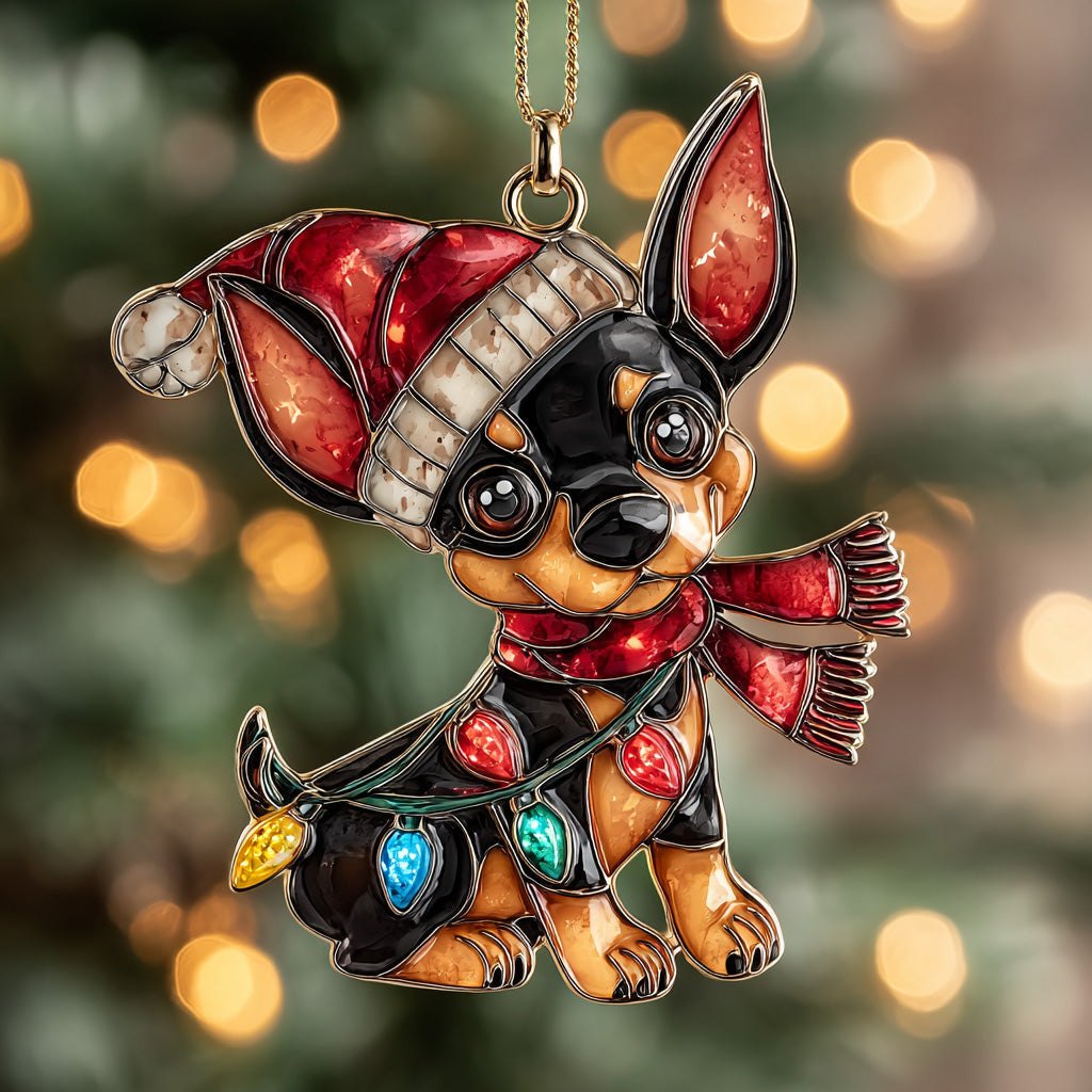 Chihuahua Joy Christmas Ornament