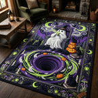 Chill Ghost area rug in a living room