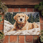 Chilly Golden Retriever Doormat - Cute Animal Design | Printed Welcome Doormat