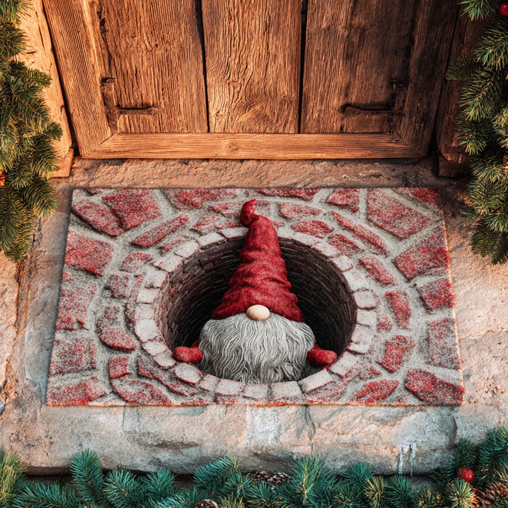 Chimney Peek Doormat - Nature Design | Printed Welcome Doormat