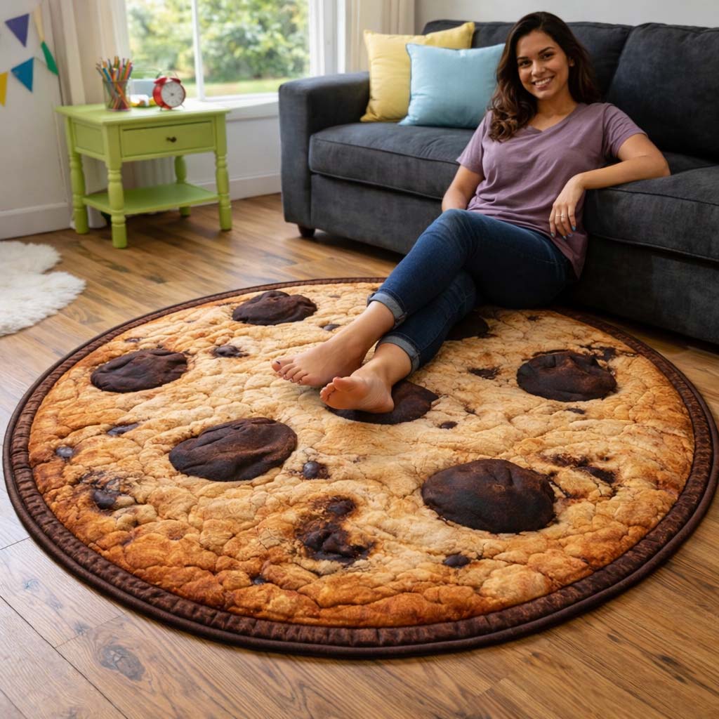 Chocolate Chip Round Mat Rug