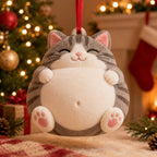 Chonky Cat Christmas Ornament
