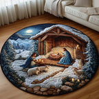 Christian Round Mat Rug - Nature Design | Serene Home Decor