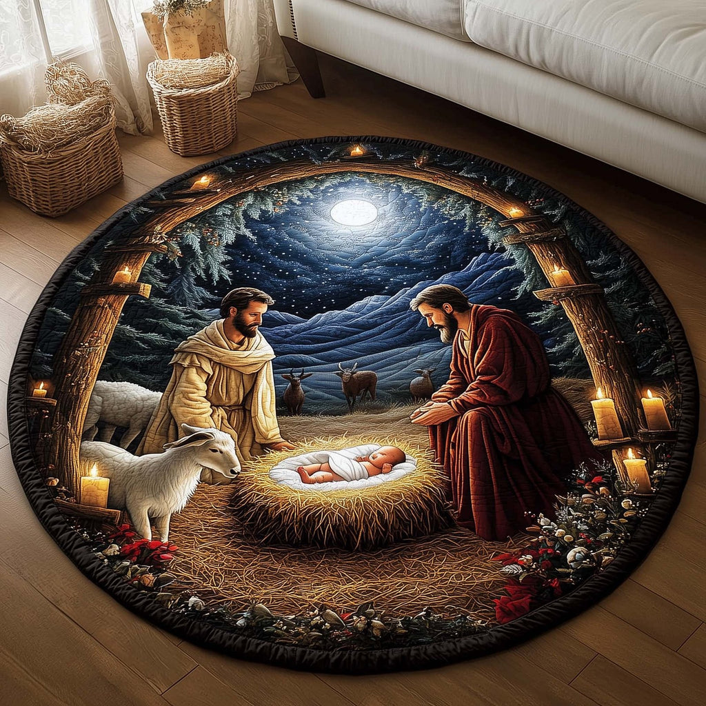 Christian Round Mat Rug - Nature Design | Serene Home Decor