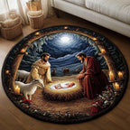 Christian Round Mat Rug - Nature Design | Serene Home Decor