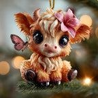 Christmas Cow Christmas Ornament