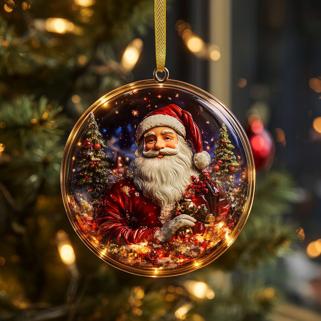 Woodland Cardinals Christmas Ornament