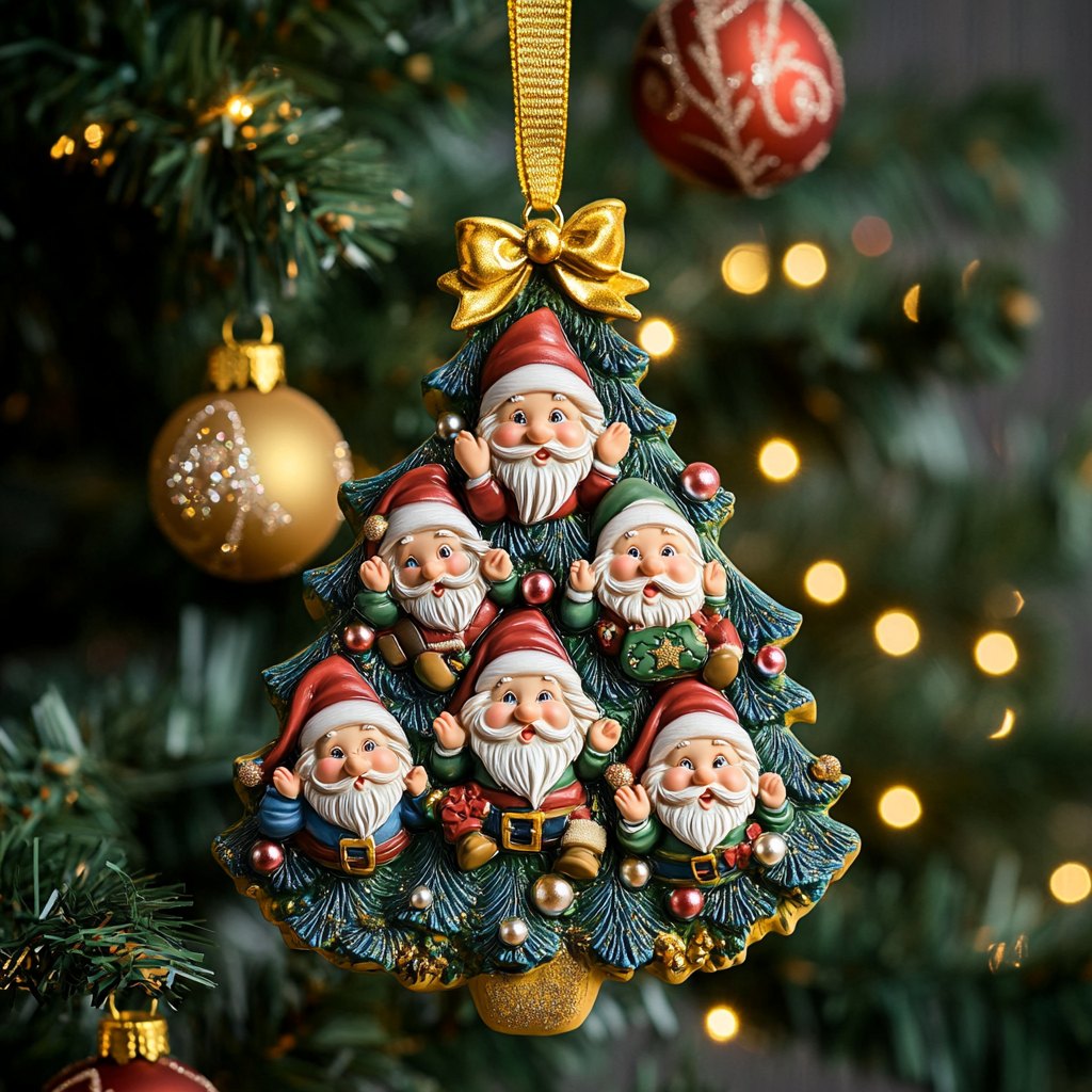 Winter Cardinal Nest Christmas Ornament