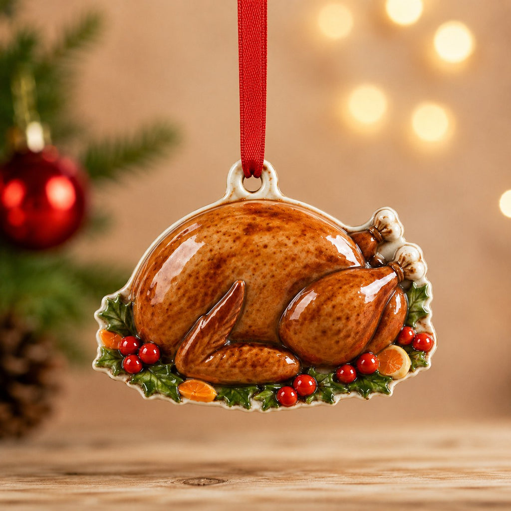 Christmas Turkey Dinner Christmas Ornament