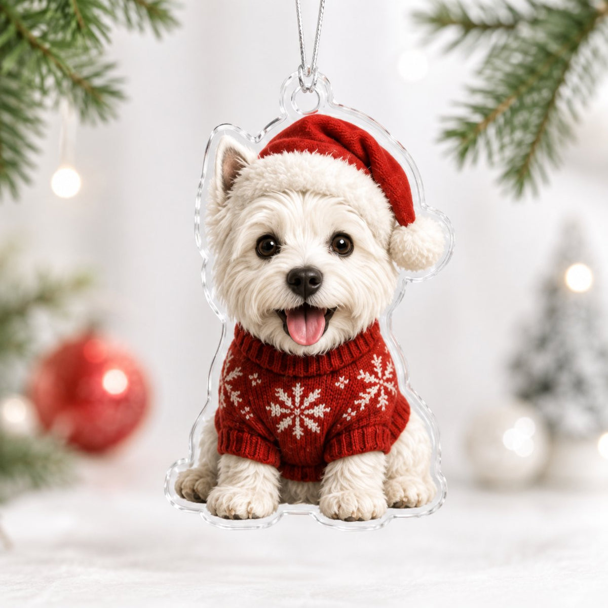 Christmas West Highland Terrier Christmas Ornament