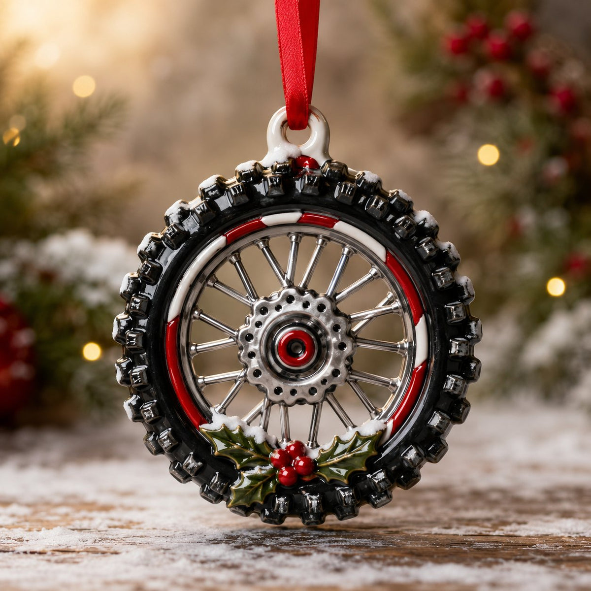 Christmas Wheel Christmas Ornament