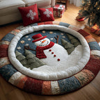 Christmas Buddy Round Mat Rug - washable non-slip printed rug