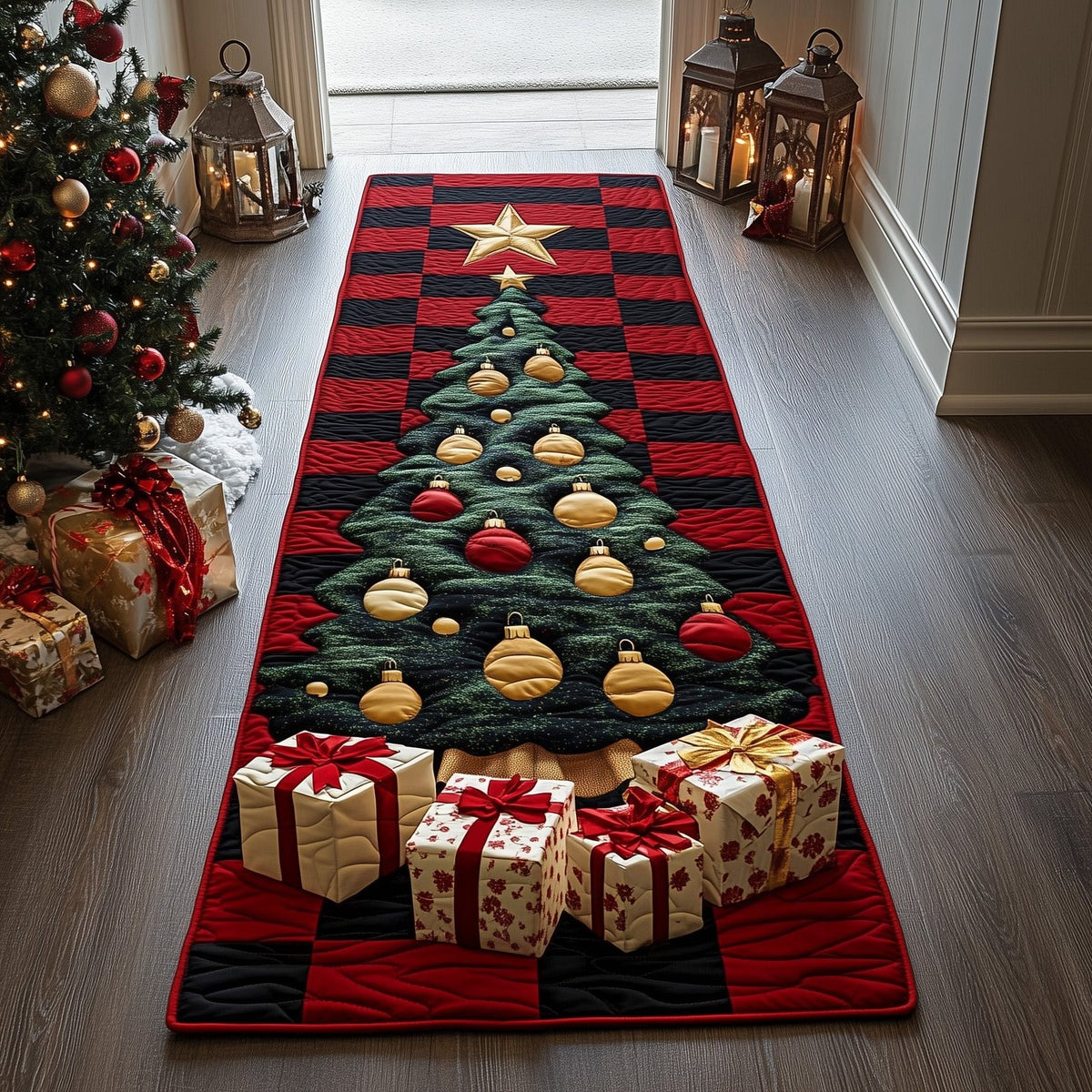 Christmas Charm Runner Rug - Nature Design | Serene Runner Rug