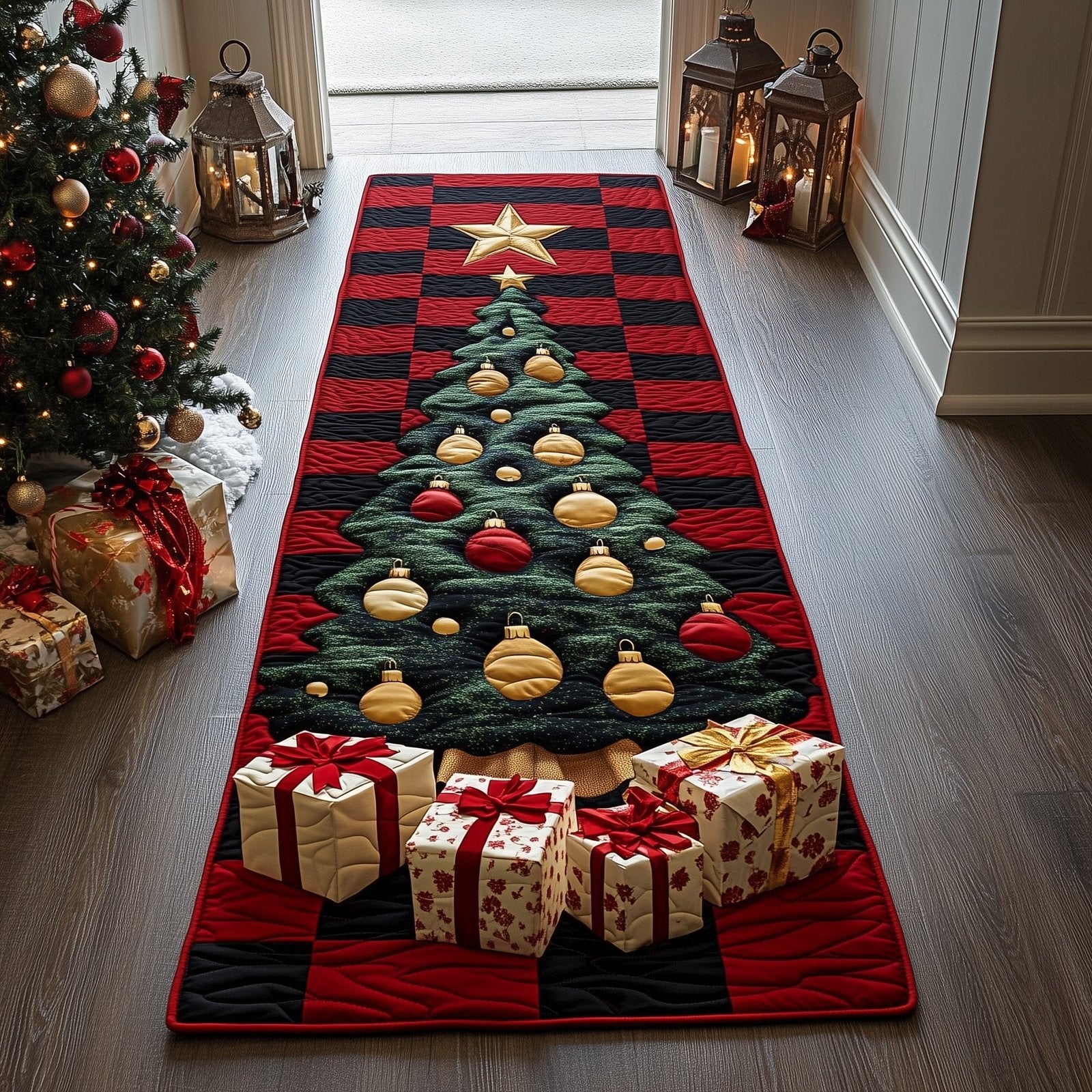 Christmas Charm Runner Rug - Nature Design | Serene Runner Rug