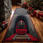 Christmas Express Line Runner Carpet Runner Rug - Cute Pet Design | Animal Printed Runner Rug