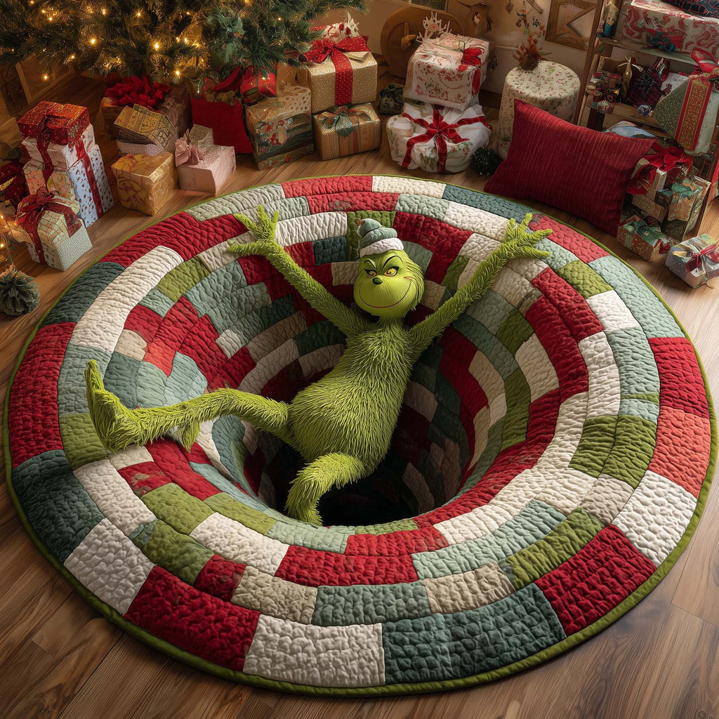 Christmas Friend in Trouble Round Mat Rug - Nature Design | Serene Home Decor