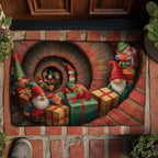 Christmas Gnome Descent Doormat - Faith Inspired Design | Printed Welcome Doormat