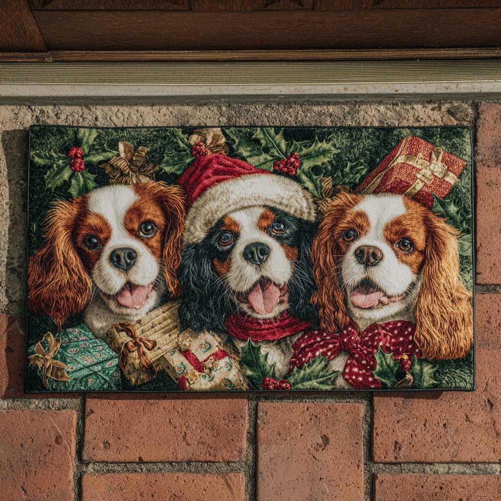 Christmas King Charles Doormat - Faith Inspired Design | Printed Welcome Doormat