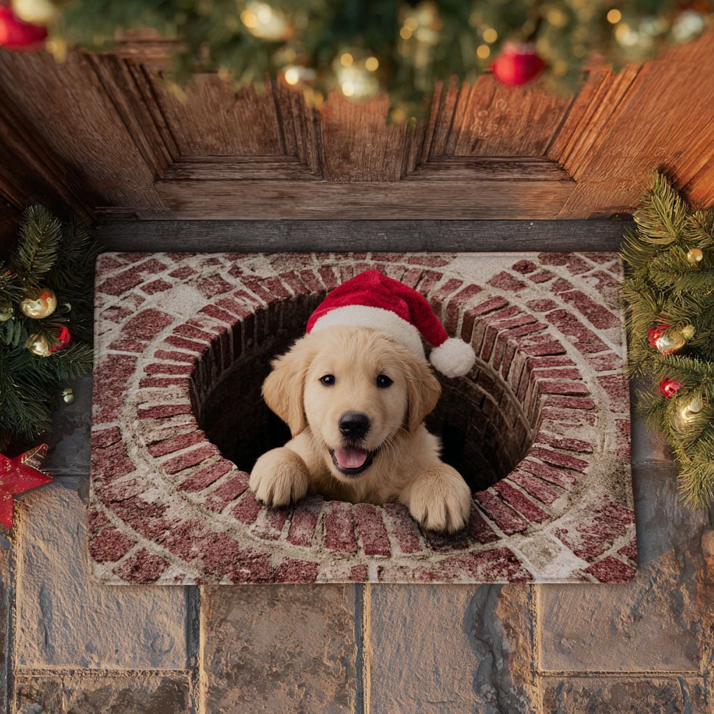 Christmas Peek Doormat - Faith Inspired Design | Printed Welcome Doormat