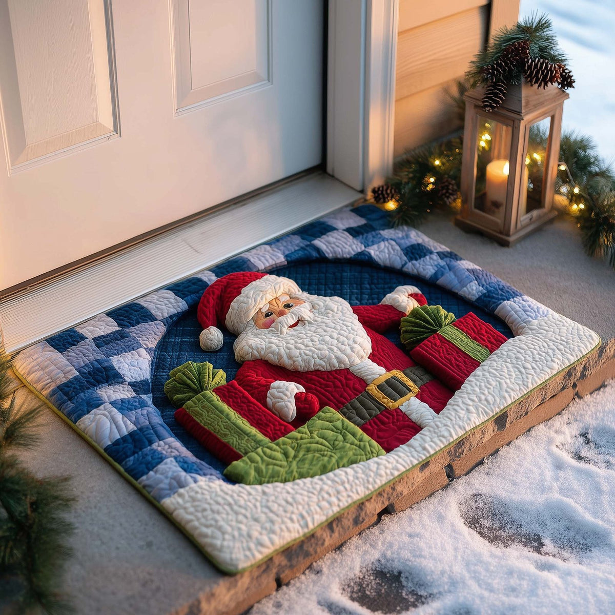 Christmas Santa Doormat - Faith Inspired Design | Printed Welcome Doormat