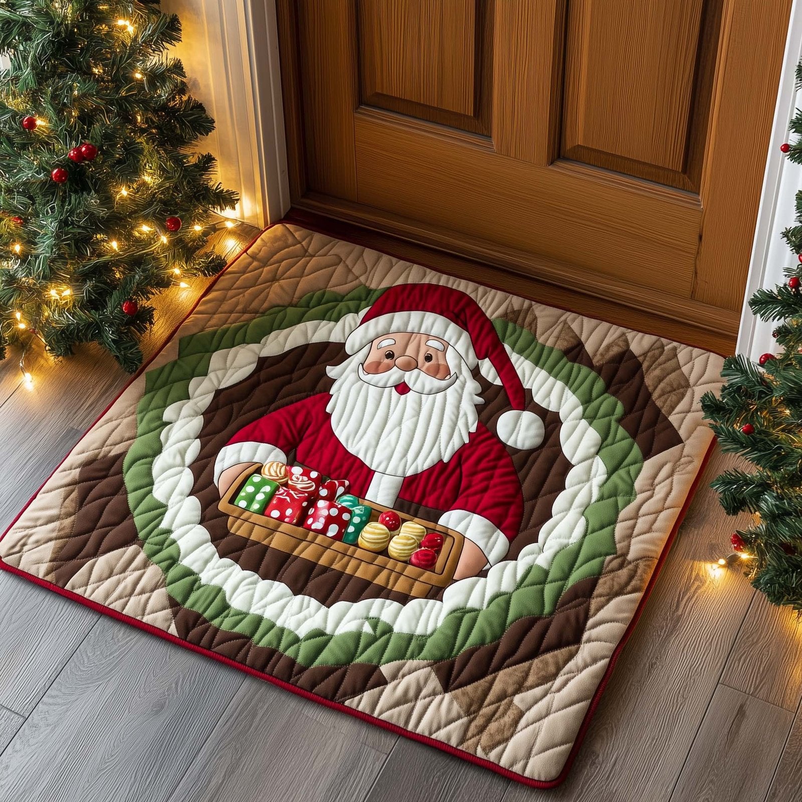 Christmas Santa Doormat - Faith Inspired Design | Printed Welcome Doormat