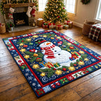 Christmas Spirit area rug in a living room