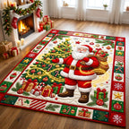 Christmas Spirit area rug in a living room