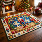 Christmas Spirit area rug in a living room