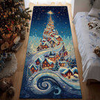 Christmas Star Lane Runner Carpet Runner Rug - Cute Pet Design | Animal Printed Runner Rug