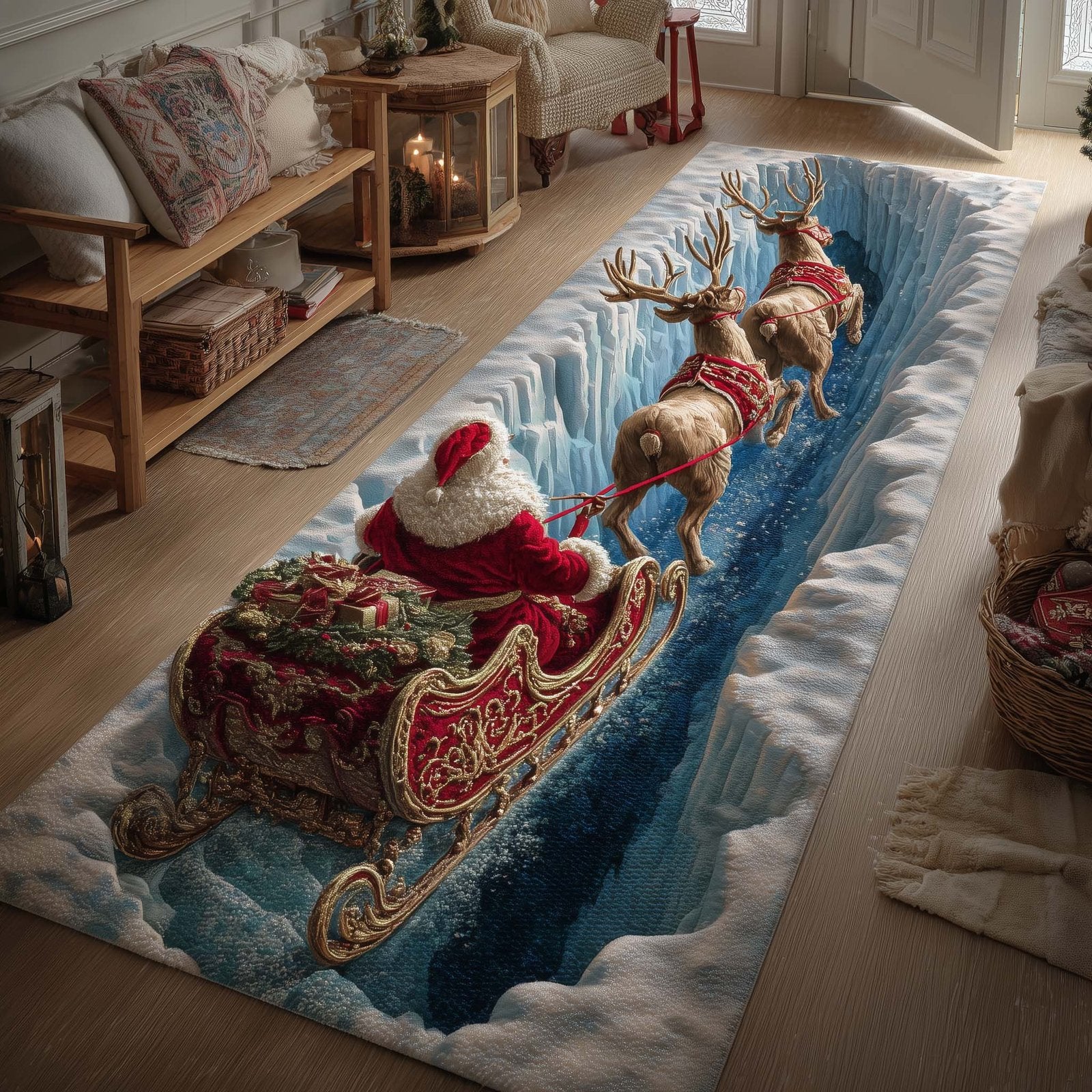 Christmas Trail Runner Rug - Nature Design | Serene Runner Rug