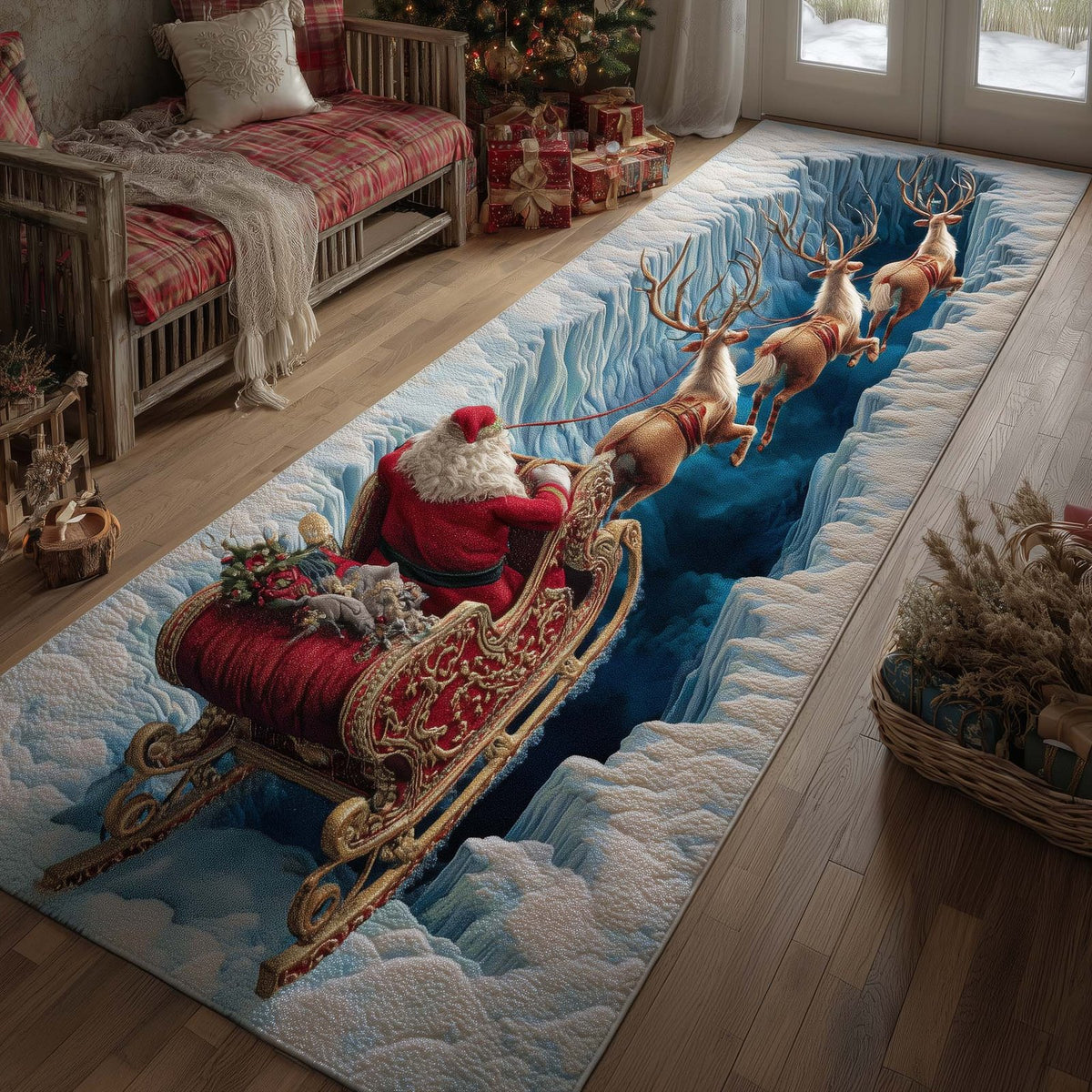 Christmas Trail Runner Rug - Nature Design | Serene Runner Rug