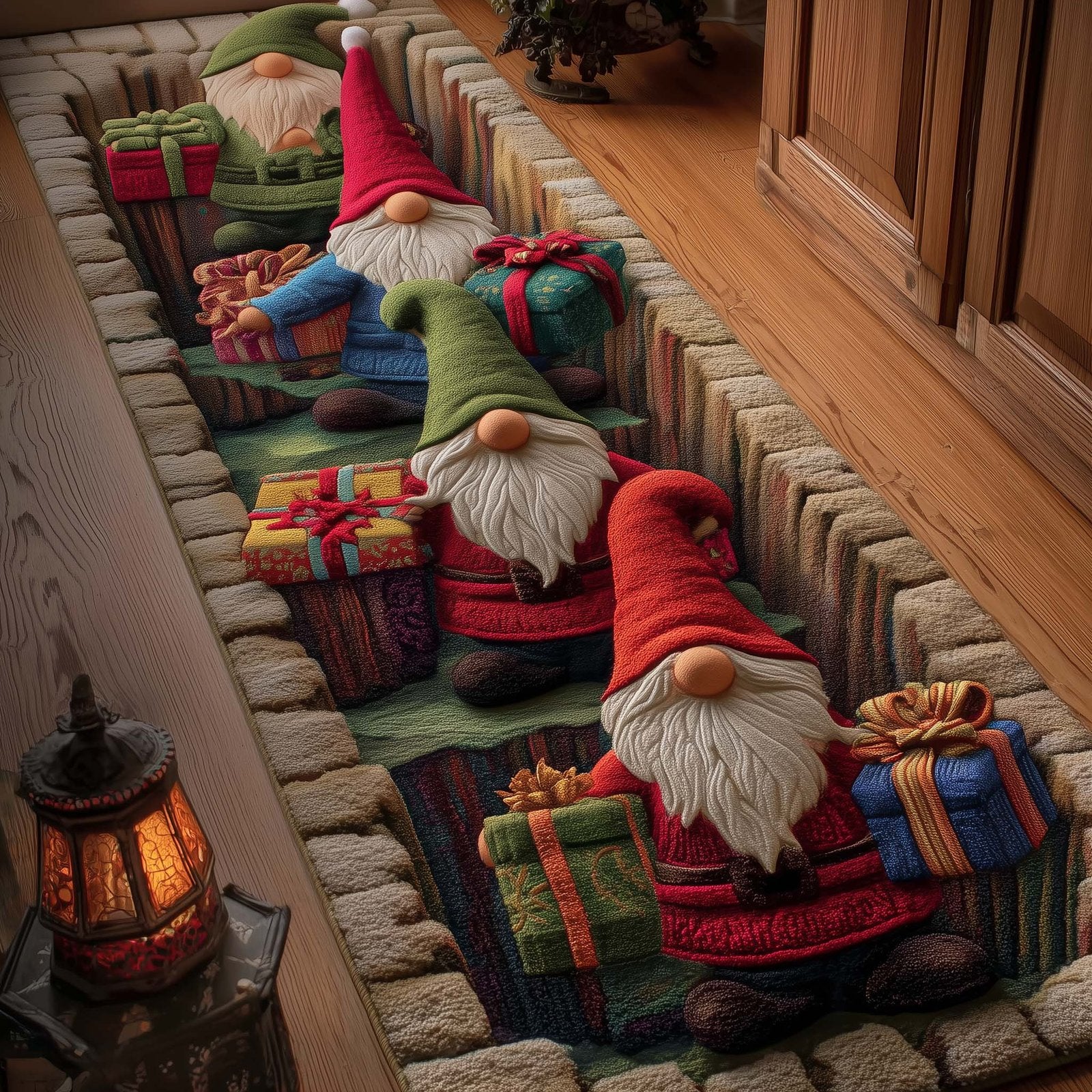 Christmas Trail Runner Rug - Nature Design | Serene Runner Rug