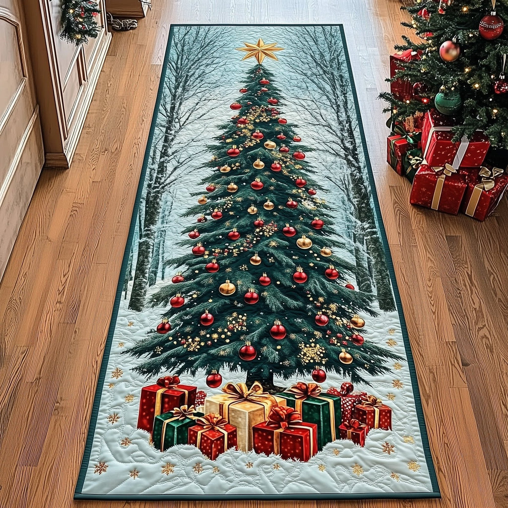 Christmas Tree Runner Rug - Nature Design | Serene Runner Rug