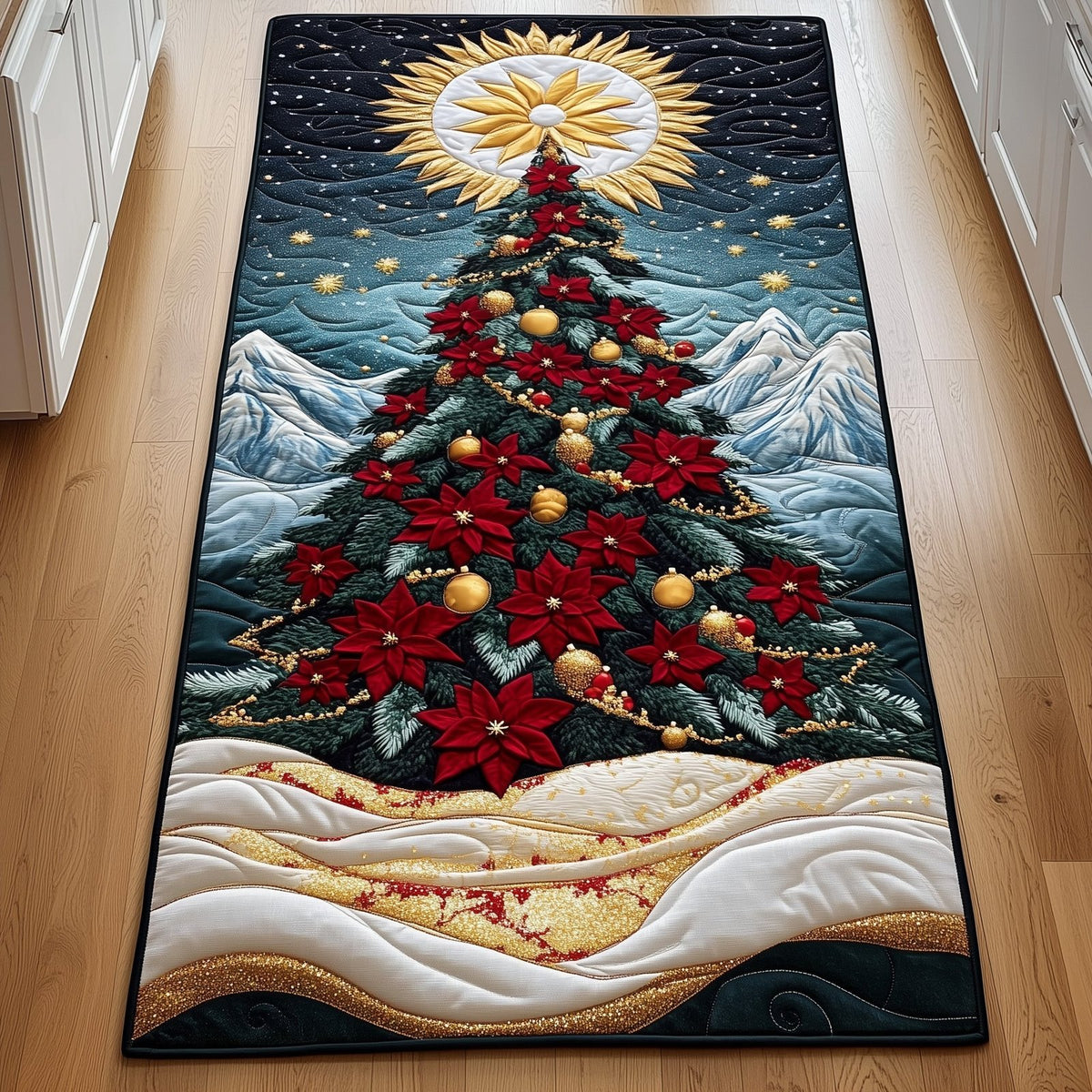 Christmas Tree Runner Rug - Nature Design | Serene Runner Rug